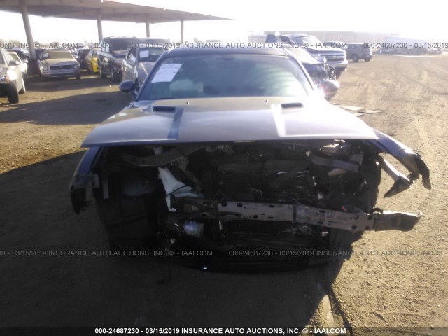 2C3CDYAG7EH111499 - 2014 DODGE CHALLENGER SXT GRAY photo 6