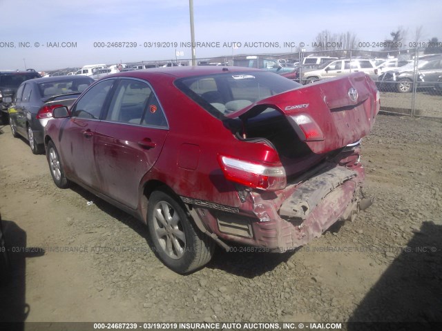 4T1BE46K38U198096 - 2008 TOYOTA CAMRY CE/LE/XLE/SE RED photo 3