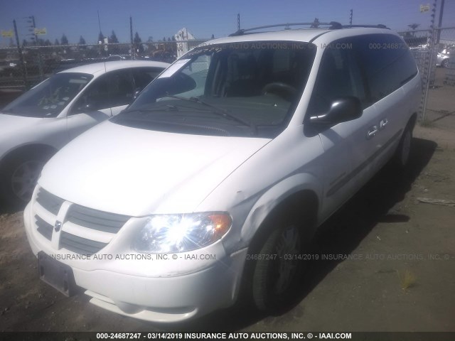 2B8GP44G11R128050 - 2001 DODGE GRAND CARAVAN SPORT WHITE photo 2