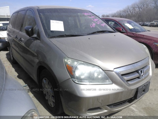 5FNRL38286B078784 - 2006 HONDA ODYSSEY LX GOLD photo 1