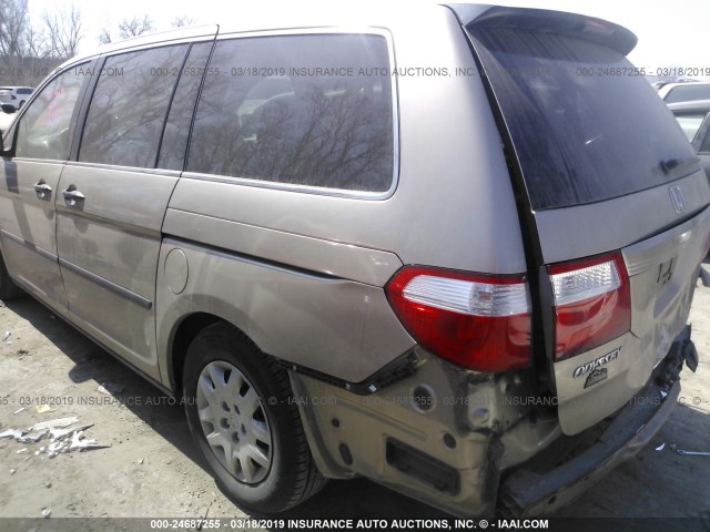 5FNRL38286B078784 - 2006 HONDA ODYSSEY LX GOLD photo 3