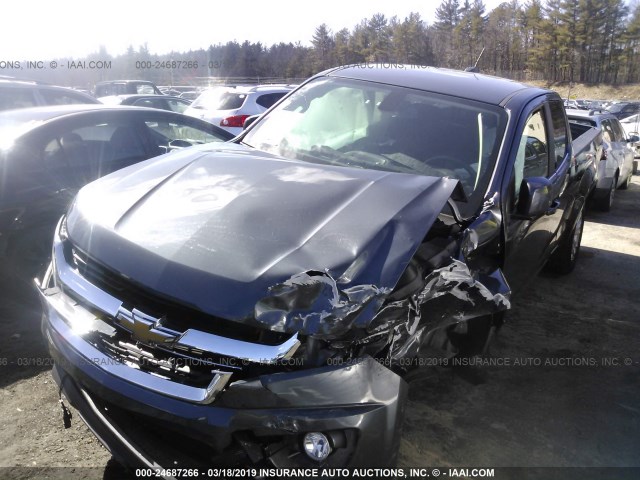 1GCHTCE36G1151508 - 2016 CHEVROLET COLORADO LT GRAY photo 2