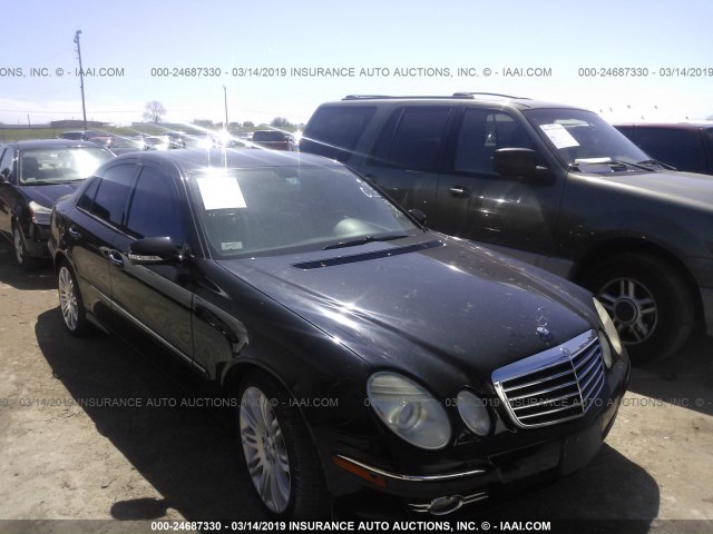 WDBUF56X87B133734 - 2007 MERCEDES-BENZ E 350 BLACK photo 1