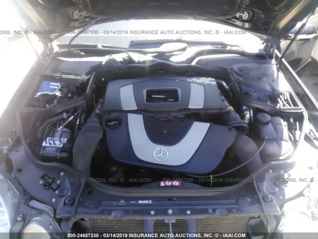 WDBUF56X87B133734 - 2007 MERCEDES-BENZ E 350 BLACK photo 10