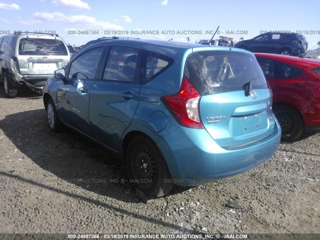 3N1CE2CP6GL373840 - 2016 NISSAN VERSA NOTE S/S PLUS/SV/SL/SR TEAL photo 3