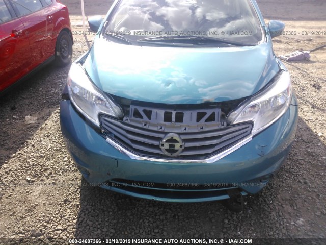 3N1CE2CP6GL373840 - 2016 NISSAN VERSA NOTE S/S PLUS/SV/SL/SR TEAL photo 6