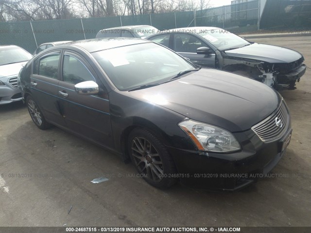 1N4BA41EX7C854256 - 2007 NISSAN MAXIMA SE/SL BLACK photo 1