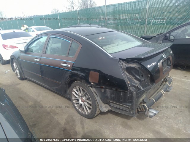 1N4BA41EX7C854256 - 2007 NISSAN MAXIMA SE/SL BLACK photo 3