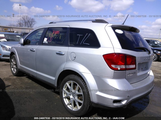 3C4PDCDG7DT567276 - 2013 DODGE JOURNEY CREW SILVER photo 3