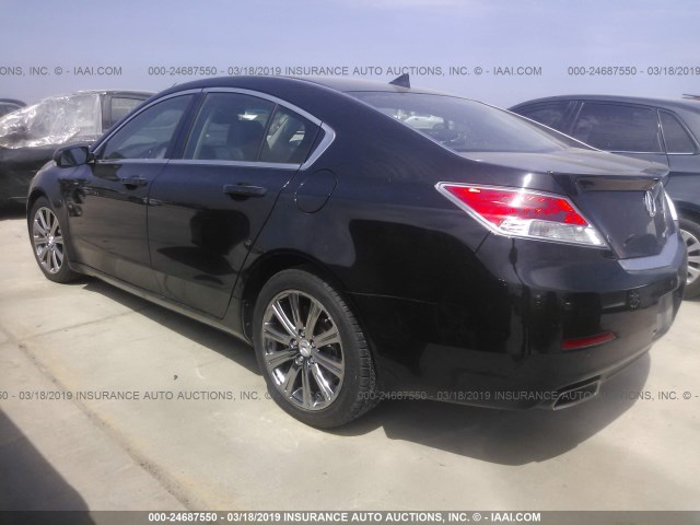 19UUA8F33EA007798 - 2014 ACURA TL SE BLACK photo 3