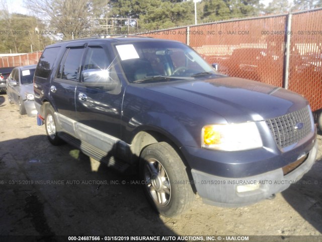 1FMPU16L23LC07949 - 2003 FORD EXPEDITION XLT BLUE photo 1