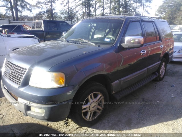 1FMPU16L23LC07949 - 2003 FORD EXPEDITION XLT BLUE photo 2