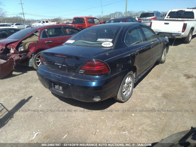 1G2NE52F04M676599 - 2004 PONTIAC GRAND AM SE BLUE photo 4