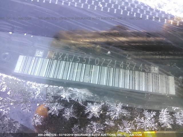 1G8AJ55F07Z148743 - 2007 SATURN ION LEVEL 2 银色 照片 9