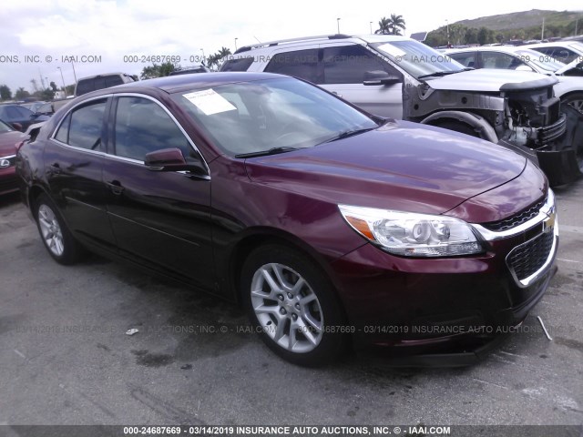 1G11C5SL7FF266548 - 2015 CHEVROLET MALIBU 1LT RED photo 1