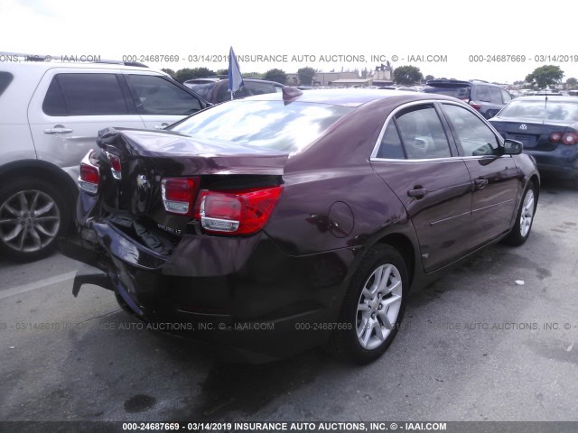 1G11C5SL7FF266548 - 2015 CHEVROLET MALIBU 1LT RED photo 4