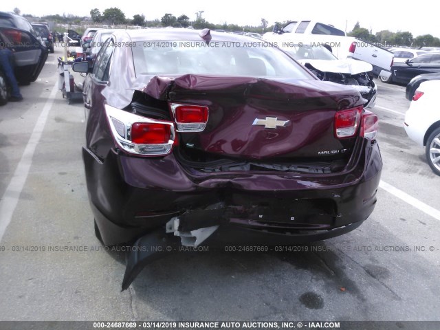 1G11C5SL7FF266548 - 2015 CHEVROLET MALIBU 1LT RED photo 6