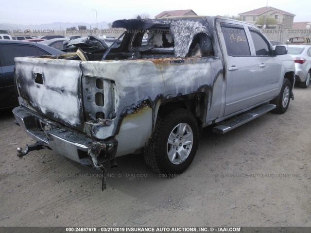 3GCUKREC1HG263608 - 2017 CHEVROLET SILVERADO K1500 LT SILVER photo 4