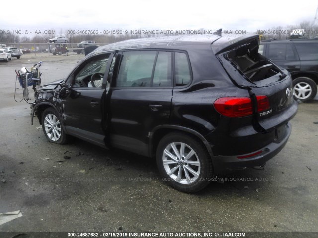 WVGBV3AX7EW546270 - 2014 VOLKSWAGEN TIGUAN S/SE/SEL/R-LINE BLACK photo 3