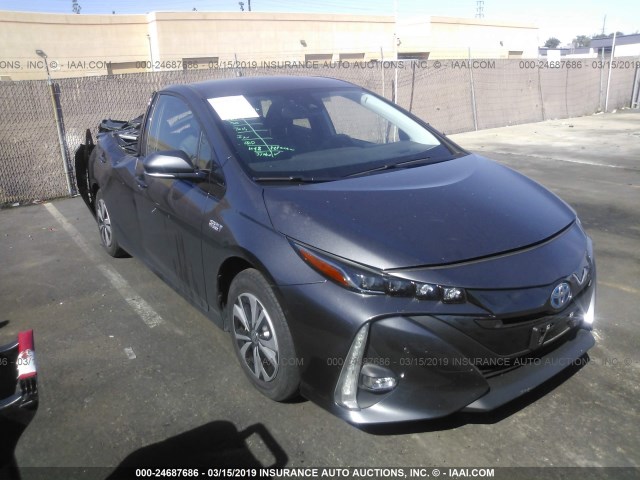 JTDKARFP4H3068116 - 2017 TOYOTA PRIUS PRIME  GRAY photo 1