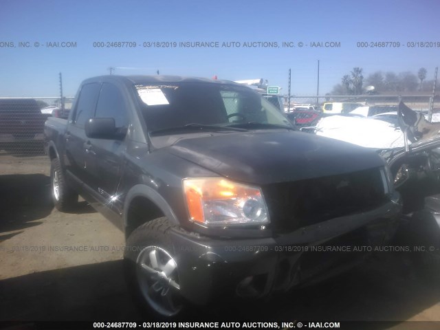 1N6AA07C38N303416 - 2008 NISSAN TITAN XE/SE/LE/PRO-4X GRAY photo 1