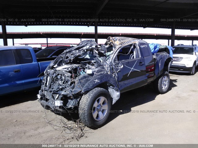 5TETU62N47Z376370 - 2007 TOYOTA TACOMA PRERUNNER ACCESS CAB BLACK photo 2