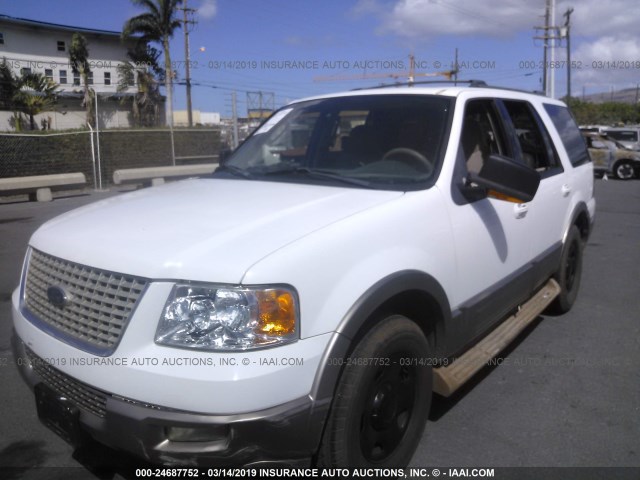 1FMFU17L74LB05204 - 2004 FORD EXPEDITION EDDIE BAUER WHITE photo 2