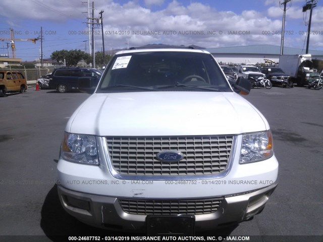 1FMFU17L74LB05204 - 2004 FORD EXPEDITION EDDIE BAUER WHITE photo 6