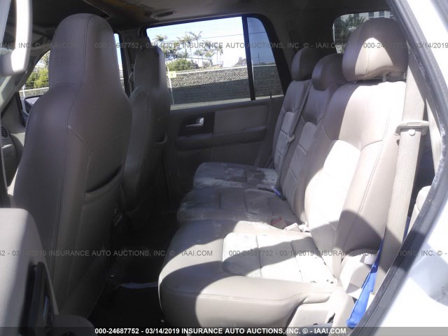 1FMFU17L74LB05204 - 2004 FORD EXPEDITION EDDIE BAUER WHITE photo 8