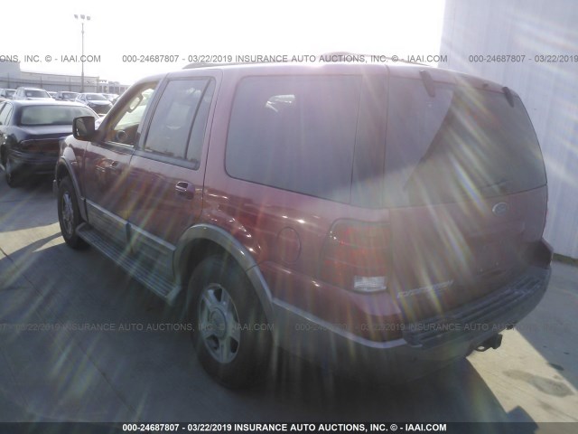 1FMPU17L73LC20923 - 2003 FORD EXPEDITION EDDIE BAUER RED photo 3