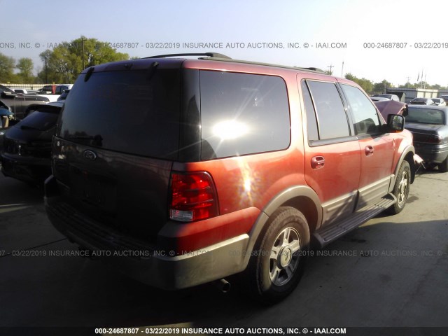 1FMPU17L73LC20923 - 2003 FORD EXPEDITION EDDIE BAUER RED photo 4