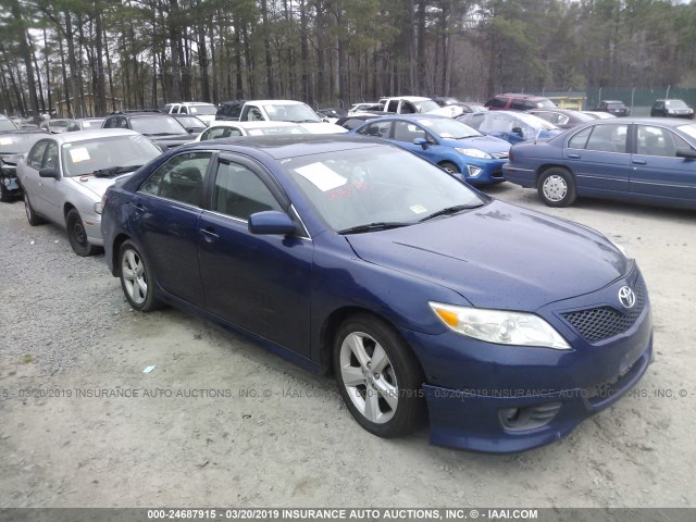 4T1BF3EK7BU634951 - 2011 TOYOTA CAMRY SE/LE/XLE BLUE photo 1