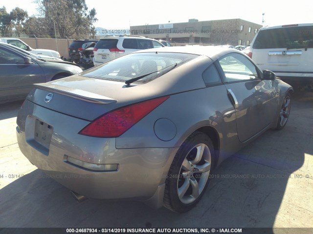 JN1BZ34D27M502625 - 2007 NISSAN 350Z COUPE GRAY photo 4