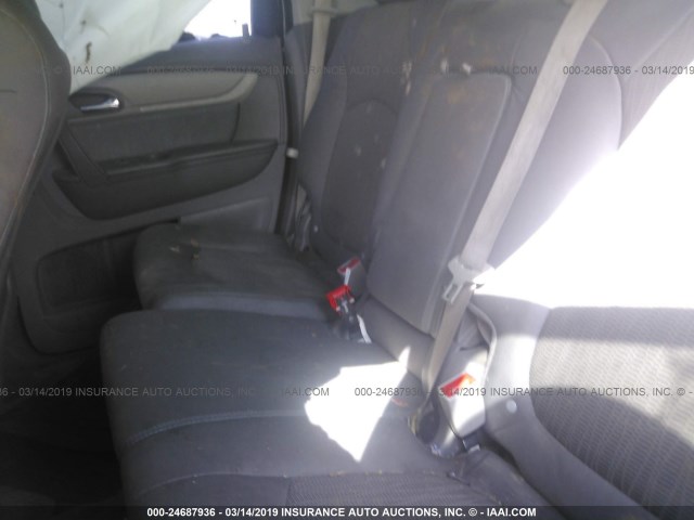 1GNKRFEDXDJ151190 - 2013 CHEVROLET TRAVERSE LS SILVER photo 8