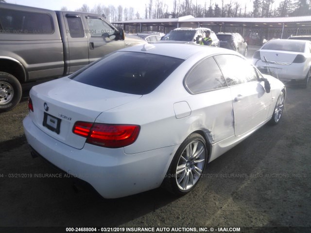 WBAKF9C52BE262415 - 2011 BMW 335 XI WHITE photo 4