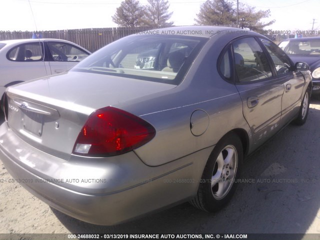 1FAFP55U63G125763 - 2003 FORD TAURUS SES BEIGE photo 4