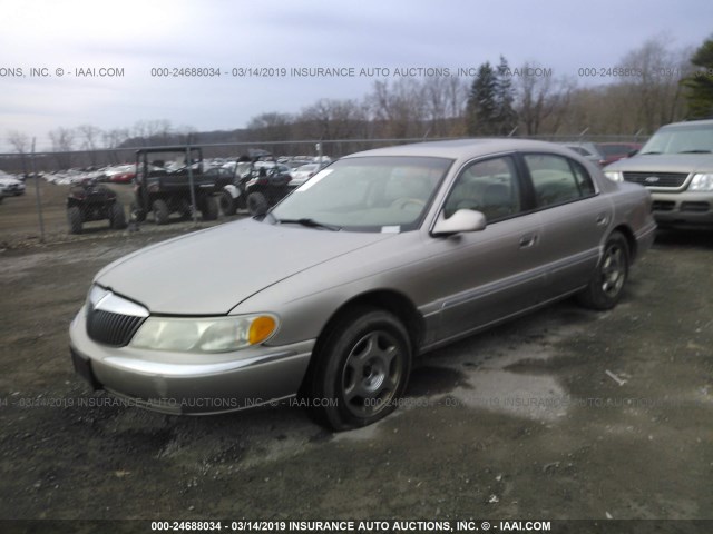 1LNHM97V0YY888593 - 2000 LINCOLN CONTINENTAL  Қоңыр фото 2