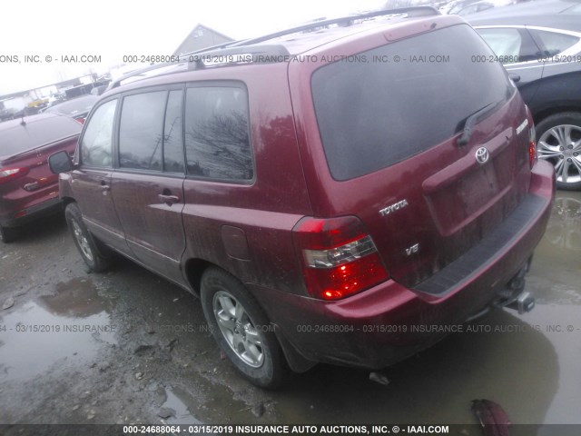 JTEDP21A260111203 - 2006 TOYOTA HIGHLANDER LIMITED RED photo 3