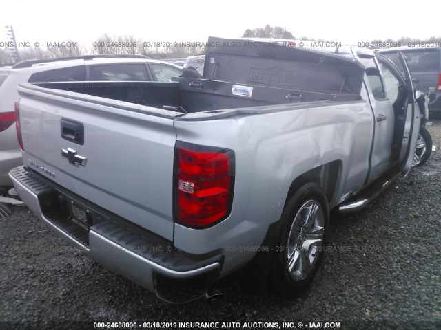 1GCRCPEC9GZ364997 - 2016 CHEVROLET SILVERADO C1500 CUSTOM SILVER photo 4