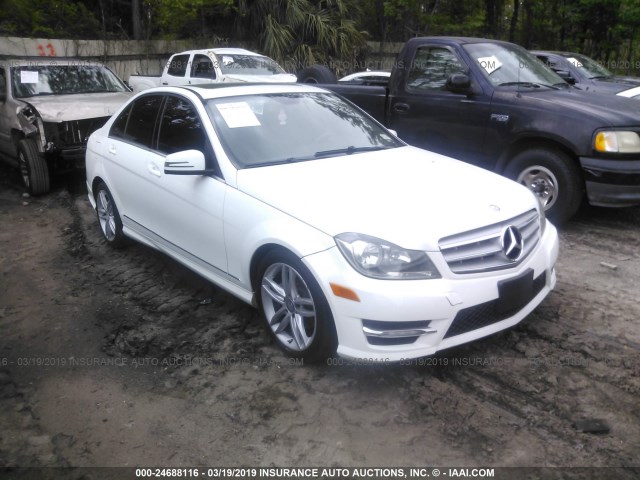 WDDGF4HB4DR270009 - 2013 MERCEDES-BENZ C 250 WHITE photo 1