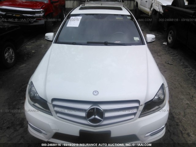 WDDGF4HB4DR270009 - 2013 MERCEDES-BENZ C 250 WHITE photo 6