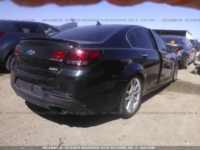 6G3F15RW9EL947011 - 2014 CHEVROLET SS BLACK photo 4