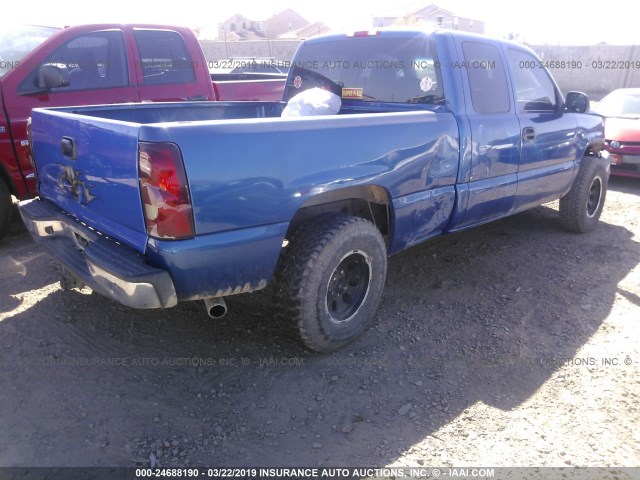 2GCEC19TX31132174 - 2003 CHEVROLET SILVERADO C1500 BLUE photo 4