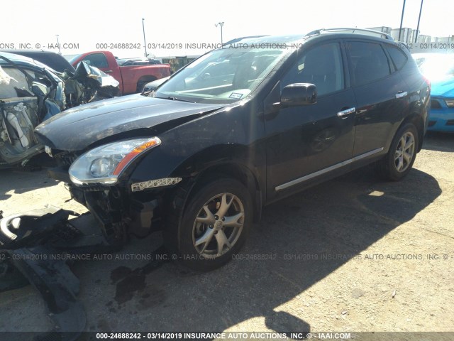 JN8AS5MTXBW161475 - 2011 NISSAN ROGUE S/SV/KROM BLACK photo 2