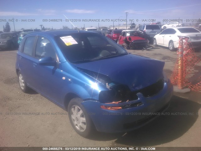 KL1TG62615B344338 - 2005 CHEVROLET AVEO LT BLUE photo 1