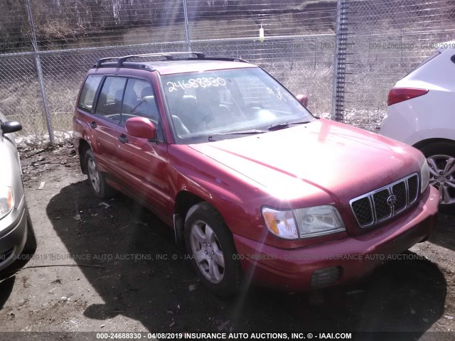 JF1SF65692H711018 - 2002 SUBARU FORESTER S წითელი ფოტო 1