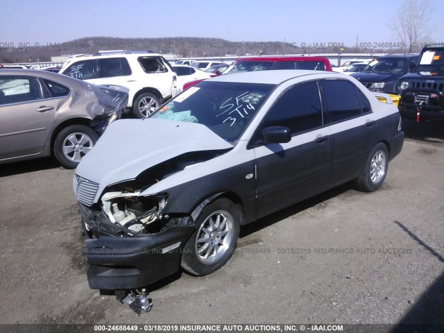 JA3AJ26E53U028937 - 2003 MITSUBISHI LANCER ES GRAY photo 2