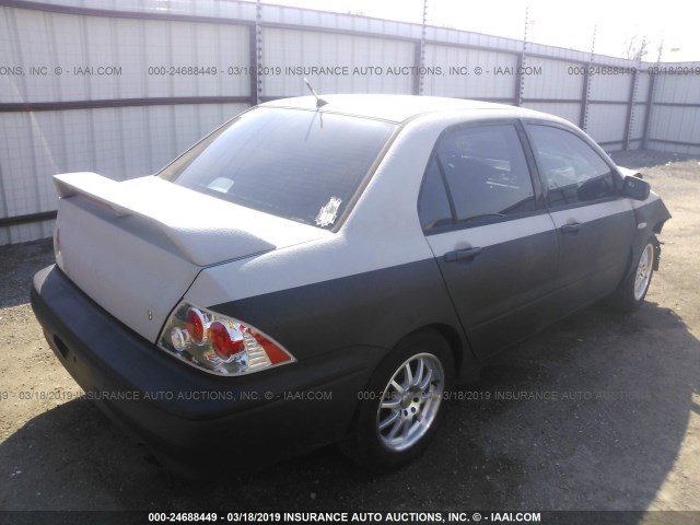 JA3AJ26E53U028937 - 2003 MITSUBISHI LANCER ES GRAY photo 4