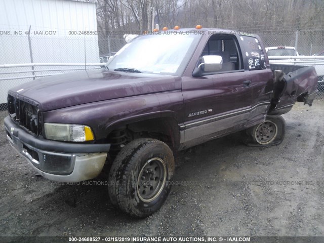 3B7KF23Z3VM507282 - 1997 DODGE RAM 2500 BURGUNDY photo 2