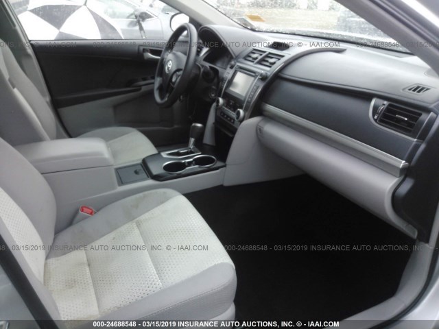 4T1BF1FK3CU122625 - 2012 TOYOTA CAMRY SE/LE/XLE SILVER photo 5